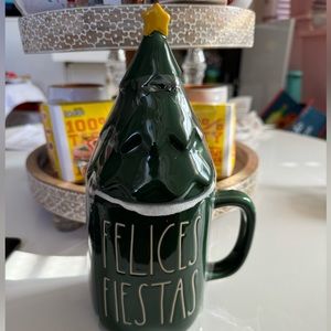 Rae Dunn Felices Fiestas Mug with Cover